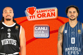 Anadolu Efes, Virtus Bologna'ya konuk oluyor! Maçın heyecanı canlı yayın, canlı sohbet ve Şampiyon Oranlar ile Misli'de