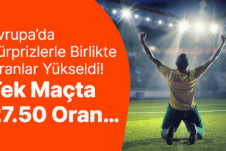 Arsenal uzatmalarda yediği golle berabere kalınca 27.50 oran geldi! Süper Lig ve Avrupa’da sürpriz sonuçlar yüksek kazandırdı. İşte geride bıraktığımız haftanın tutan en yüksek oranları…