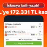 İskoçya tarih yazdı! 500 TL’ye 172.331 TL kazandı...