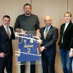 Fenerbahçeli yöneticilerden, TBF Başkanı Türkoğlu'na ziyaret