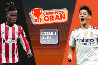 Real Madrid, Athletic Bilbao deplasmanında! Maçın heyecanı canlı yayın, canlı sohbet ve Şampiyon Oranlar ile Misli'de