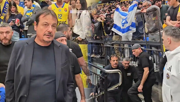 Ergin Ataman'a İsrail'de saygısızlık! Bayrak açıp, küfür ettiler